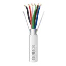 Genesis 32165012 18/6 Stranded Shielded Plenum Cable, CL3P, FPLP, CMP, FT6, 500' (152.4m), Reel, Natural White