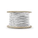 Genesis 32165012 18/6 Stranded Shielded Plenum Cable, CL3P, FPLP, CMP, FT6, 500' (152.4m), Reel, Natural White