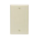 Leviton 86014-000 1-Gang No Device Blank Wall Plate, Standard Size, Thermoset, Box Mount, White