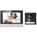 Hikvision DS-KIS602 2MP HD Modular IP Video Intercom 3-Piece Kit, Includes (1) DS-KH6320-WTE1, (1) DS-KD8003-IME1, and (1) 4-Port Switch