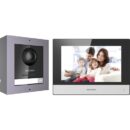 Hikvision DS-KIS602 2MP HD Modular IP Video Intercom 3-Piece Kit, Includes (1) DS-KH6320-WTE1, (1) DS-KD8003-IME1, and (1) 4-Port Switch