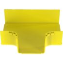 Panduit FRT12X4W6LYL Cable Management, Fitting Horizontal Tee with 6" x 4" Exit, 12", Yellow