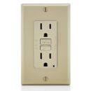 Leviton GFNT1-I Self-Test Non-Tamper-Resistant GFCI, Includes Wallplate, 15A, 125V, Ivory