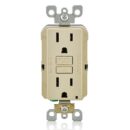 Leviton GFNT1-I Self-Test Non-Tamper-Resistant GFCI, Includes Wallplate, 15A, 125V, Ivory