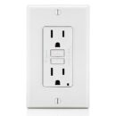 Leviton GFNT1-W GFCI Wall Plate, 15A, 125V, Non-Tamper-Resistant, White