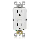 Leviton GFNT1-W GFCI Wall Plate, 15A, 125V, Non-Tamper-Resistant, White