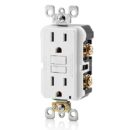 Leviton GFNT1-W GFCI Wall Plate, 15A, 125V, Non-Tamper-Resistant, White