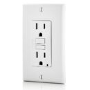 Leviton GFNT1-W GFCI Wall Plate, 15A, 125V, Non-Tamper-Resistant, White