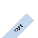 Brother TZEMQ531 0.47"x26.2' Label Tape, Black/Blue